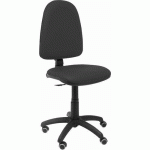 CHAISE AYNA EN SIMILICUIR - ROUE PARQUET - NOIR - PIQUERAS Y CRESPO