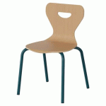 CHAISE MALIBU 4P - T2 - COQUE HÊTRE / ACIER BLEU 5025 - MANUTAN EXPERT