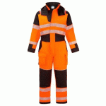 PORTWEST FR516 COMBINAISON D'HIVER HV MODAFLAME PW3 ORANGE/NOIR - TAILLE M - STANDARD