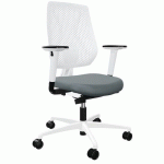 SIÈGE DE BUREAU SPEED-O 7629 MESH - BLANC ET GRIS - DAUPHIN
