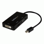 STARTECH.COM ADAPTATEUR DE VOYAGE MINI DISPLAYPORT VERS VGA / DVI / HDMI - CONVERTISSEUR VIDÉO 3-EN-1