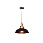 RÉTRO VINTAGE INDUSTRIELLE LUSTRE SUSPENSION E27 LUMINAIRE ADJUSTABLE POUR SALON CHAMBRE NOIR 1PCS - 1PCS