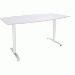 TABLE TONNEAU ÉLECTRIQUE L200XP100 BLANC/BLANC - SIMMOB