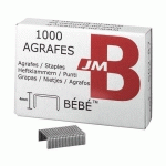 AGRAFE BRUNEAU BÉBÉ 8/4 CUIVRÉE - BOÎTE DE 1000