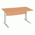 BUREAU DROIT EXCELLENS L 140 CM HÊTRE PIÉTEMENT 