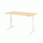 BUREAU ÉLECTRIQUE XMKA12 -160 X 80 CM ERABLE - HAMMERBACHER