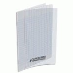 CAHIER PIQÛRE CONQUERANT CLASSIQUE - COUVERTURE POLYPROPYLENE - 90 G - 17 X 22 - 48 PAGES - SEYES - INCOLORE