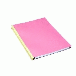 CHEMISE DOSSIER À SOUFFLET CARTE EXACOMPTA DOS TOILÉ 24 X 32 CM ROSE - PAQUET DE 25