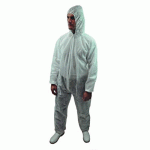 COMBINAISON JETABLE EN PP 40 GR/M² À CAPUCHE - EXTRÉMITÉS ÉLASTIQUÉES - TAILLE M WEESAFE