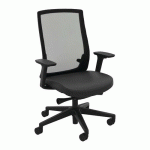 FAUTEUIL DE BUREAU ARRAINA DOSSIER RÉSILLE NOIR - BURONOMIC