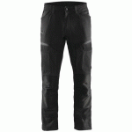 PANTALON DE TRAVAIL SERVICES STRETCH NOIR/GRIS FONCÉ TAILLE 50L - BLAKLADER