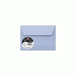 PAQUET DE 5 ENVELOPPES POLLEN 114X162MM 120G/M2 - BLEU LAVANDE - LOT DE 10