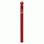 POTELET CENDRIER Ø 76 MM POMMEAU BOULE - ZINC ROUGE 3004 - PROCITY