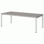 TABLE MALIBU 180X80 T3 SOUDÉ STRA ABS BÉTON F186/BLC 9016