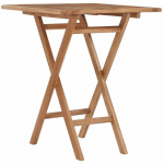 VIDAXL - TABLE PLIABLE DE JARDIN 60X60X75 CM BOIS DE TECK SOLIDE