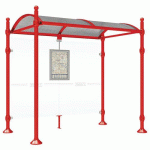 ABRI BUS PROVINCE 2.50 M SANS BARDAGES LAT. BOULE ROUGE 3020 - PROCITY