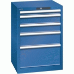 ARMOIRE BLEU GENT. 564X572X800 AVEC 5 TIR. 75KG _ 78.882.090 - LISTA