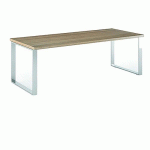 BUREAU DE DIRECTION PIEDS CADRE MÉTAL ROYAL - 180CM - NOYER - ARTARREDI