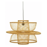 ATMOSPHERA - LAMPE SUSPENSION EN BAMBOU AVA 58CM BEIGE