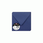 LOT DE 2 - PAQUET DE 20 ENVELOPPES POLLEN 140X140MM 120G/M2 - BLEU NUIT