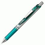 LOT DE 2 - STYLO ROLLER PENTEL ENERGEL BL77 RÉTRACTABLE POINTE 0,7 MM - ÉCRITURE MOYENNE TURQUOISE