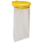 SUPPORT SAC POUBELLE MURAL ROSSIGNOL JAUNE COLZA AVEC COUVERCLE 110 L