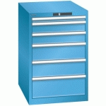 ARMOIRE BLEU CLAIR 564X725X850 AVEC 6 TIR. 75KG _ 14.407.010 - LISTA