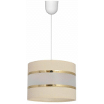 HELAM LIGHTING - HELAM HELEN PLAFONNIER SUSPENSION CYLINDRIQUE ECRU, DORÉ, BLANC 20CM