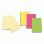 NOTES POST-IT GRAND FORMAT QUADRILLEES - 102 X 52 MM - JAUNE - BLOC DE 100 FEUILLES