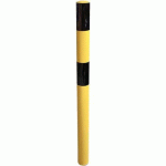 POTEAU DE PROTECTION EN ACIER À SCELLER - NOIR/JAUNE - VISO