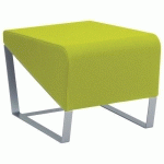 POUF 1 PLACE FACETT PVC URBAN ABSINTHE