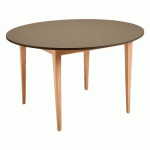 TABLE GRAND LARGE Ø120 CM STRAT ABS - PIERRE DE LUNE/NATUREL - SUNSET CREATION