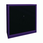 ARMOIRE À RIDEAUX LARGEUR 100 HAUTEUR 102 CM LILAS-ANTHRACITE - MANUTAN COLLECTIVITÉS