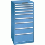 ARMOIRE BLEU CAP. 717X725X1450 AVEC 9 TIR. 200KG - LISTA