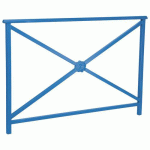 BARRIÈRE LISBONNE 1.50 M STRUCTURE ROSACE - ZINC BLEU 5010 - PROCITY