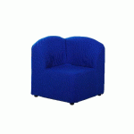 CHAUFFEUSE ANGLE 90° BOWLING TISSU POLYESTER M1 DÉHOUSSABLE COLORIS ANTHRACITE - MANUTAN COLLECTIVITÉS