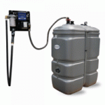CUVE GNR, GASOIL PEHD DOUBLE PAROI 750 LITRES AVEC PLATINE MURAL