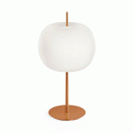 LAMPE À POSER KUSHI XL DE KDLN, CUIVRE/BLANC, HAUTEUR 61 CM