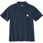 POLO DE TRAVAIL À MANCHES COURTES SLEEVE POCKET - BLEU - L CARHARTT
