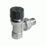 ROBINET ÉQUERRE THERMOSTATISABLE AVEC ÉQUILIBRAGE DYNAMIQUE DU DÉBIT M30X1,5 - 20X27 3/4 GIACOMINI