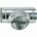 TÉ À 90° ACIER GALVANISÉ STANDARD POUR VMC - DIAMÈTRE 125/80 MM ATLANTIC