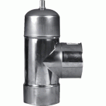 TÉ À 90° AVEC PURGE EN INOX 304 - MÂLE 80X86 MM TEN