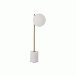 VIOKEF LAMPE DE TABLE SILVANA, BLANC/DORÉ