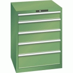 ARMOIRE VERT 717X725X850 AVEC 5 TIR. 75KG _ 14.410.030 - LISTA