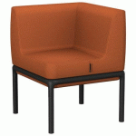 CHAUFFEUSE D'ANGLE LOTUA TISSU 100% POLYESTER ROUILLE - SOKOA