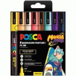 MARQUEUR À PIGMENT PC-3M, ÉTUI DE 8 MANGA HERO