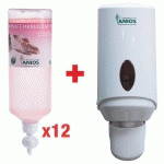 OFFRE PACK 12 SAVONS AIRLESS ANIOSAFE MANUCLEAR HF + 1 DISTRIBUTEUR
