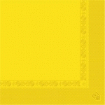 SERVIETTE ECOLABEL 2 PLIS 18 G/M² 39X39 CM TISSU JAUNE SOLEIL (VENDU PAR 1600)