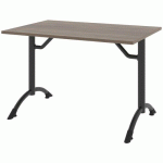 TABLE CANTATE FIXE 120 X 80 CM DL - CHÊNE BARDOLINO/CARBONE - RODET