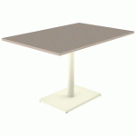 TABLE MENORCA 120X80 T6 ÉP 24 MM STR ABS CHÊNE H./BEIGE 1013 - MOBIDECOR